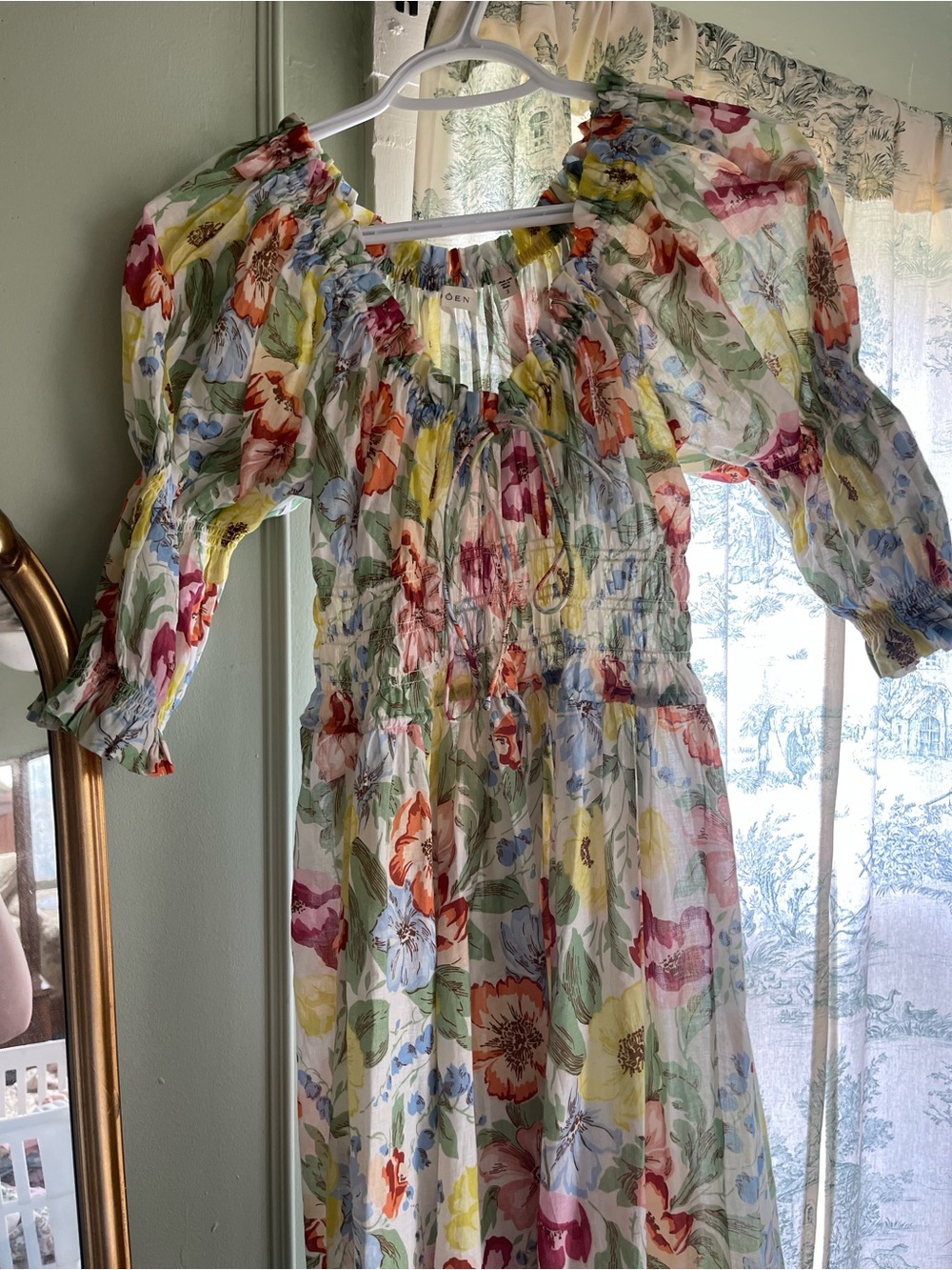 Dôen Ischia dress in Blanc Anemone Bloom - Picture 2 of 7